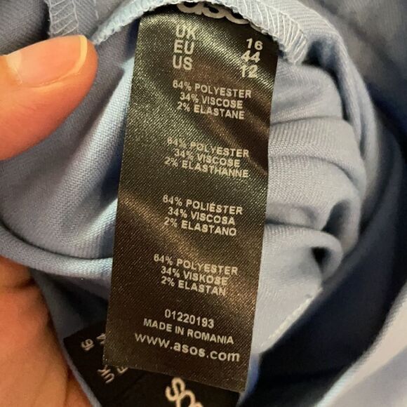 ✨ASOS Light Blue Ruffle waist peplum skirt - Picture 4 of 5